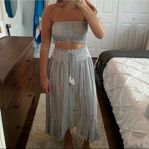 American eagle matching set- crop and maxi skirt